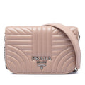 Prada Mini Soft Calf Impunture Diagramme Crossbody Bag - Brown