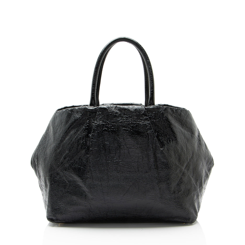 Prada Nappa Fiocco Bow Tote Bag - Black
