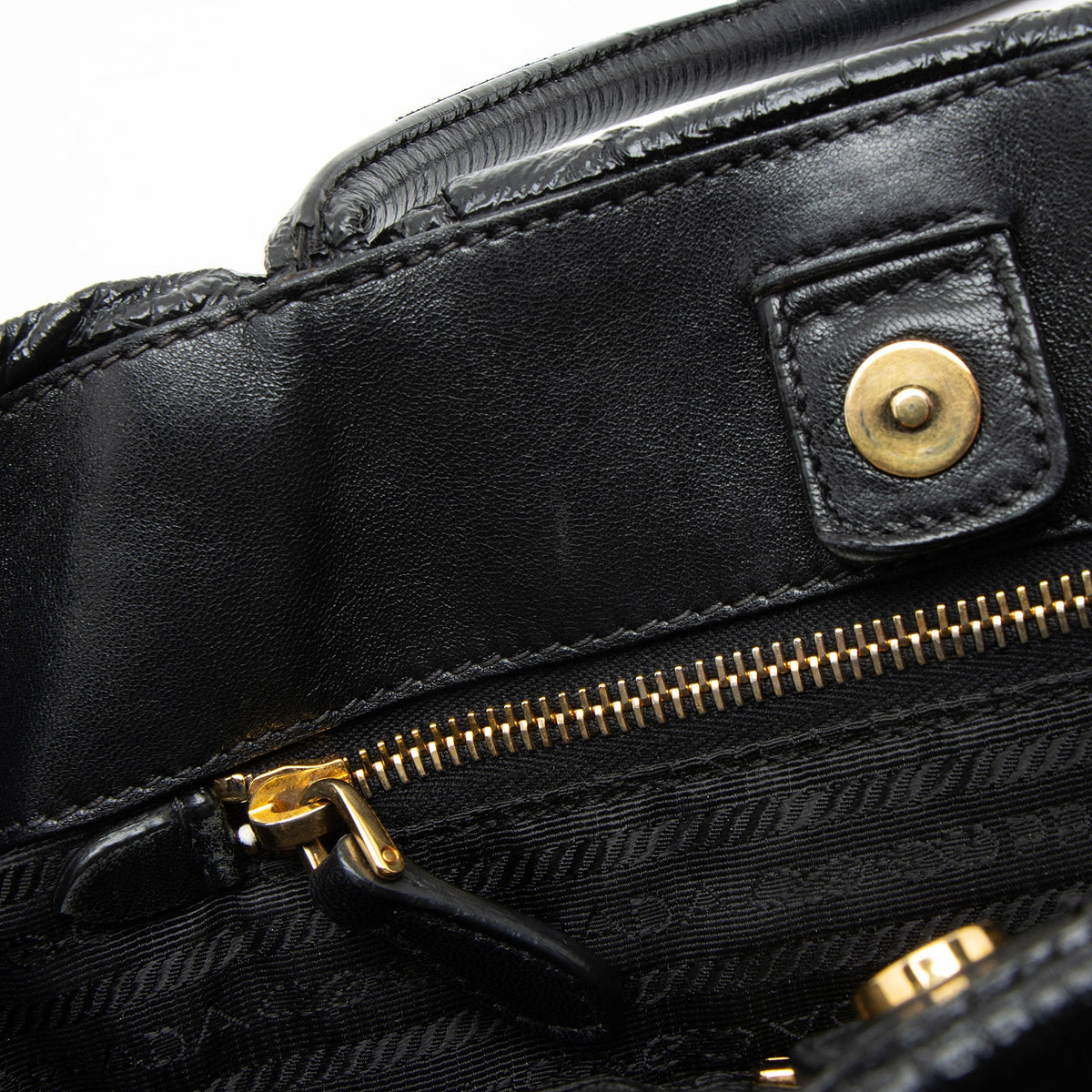 Prada Nappa Fiocco Bow Tote Bag - Black