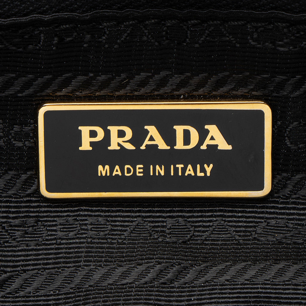 Prada Nappa Fiocco Bow Tote Bag - Black