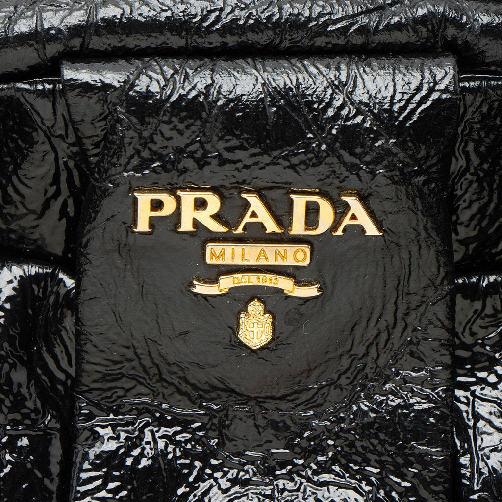 Prada Nappa Fiocco Bow Tote Bag - Black