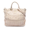 Prada Nappa Gaufre Satchel - Brown