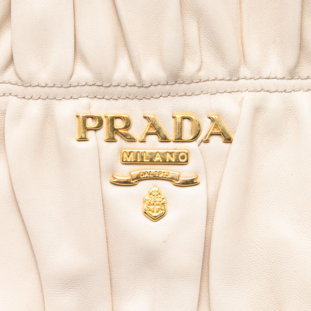 Prada Nappa Gaufre Satchel - Brown