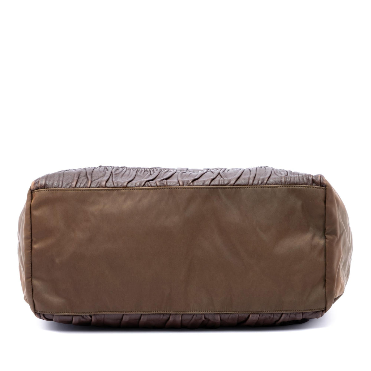 Prada Nappa Gaufre and Tessuto Tote Bag - Brown