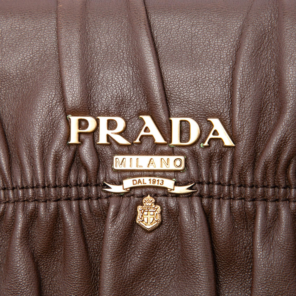 Prada Nappa Gaufre and Tessuto Tote Bag - Brown