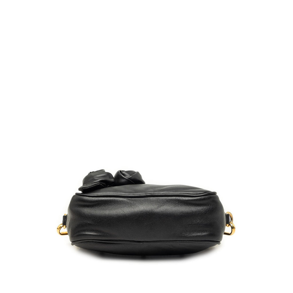 Prada Nappa Rosette Crossbody Bag - Black
