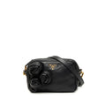 Prada Nappa Rosette Crossbody Bag - Black