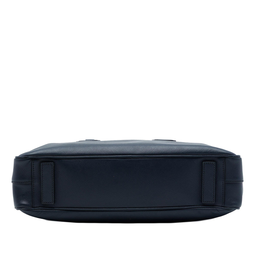Prada Saffiano Business Bag - Blue