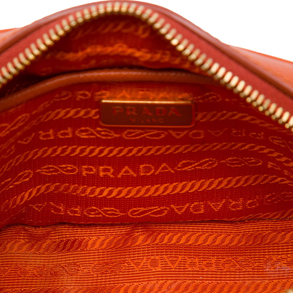 Prada Saffiano Camera Bag - Orange