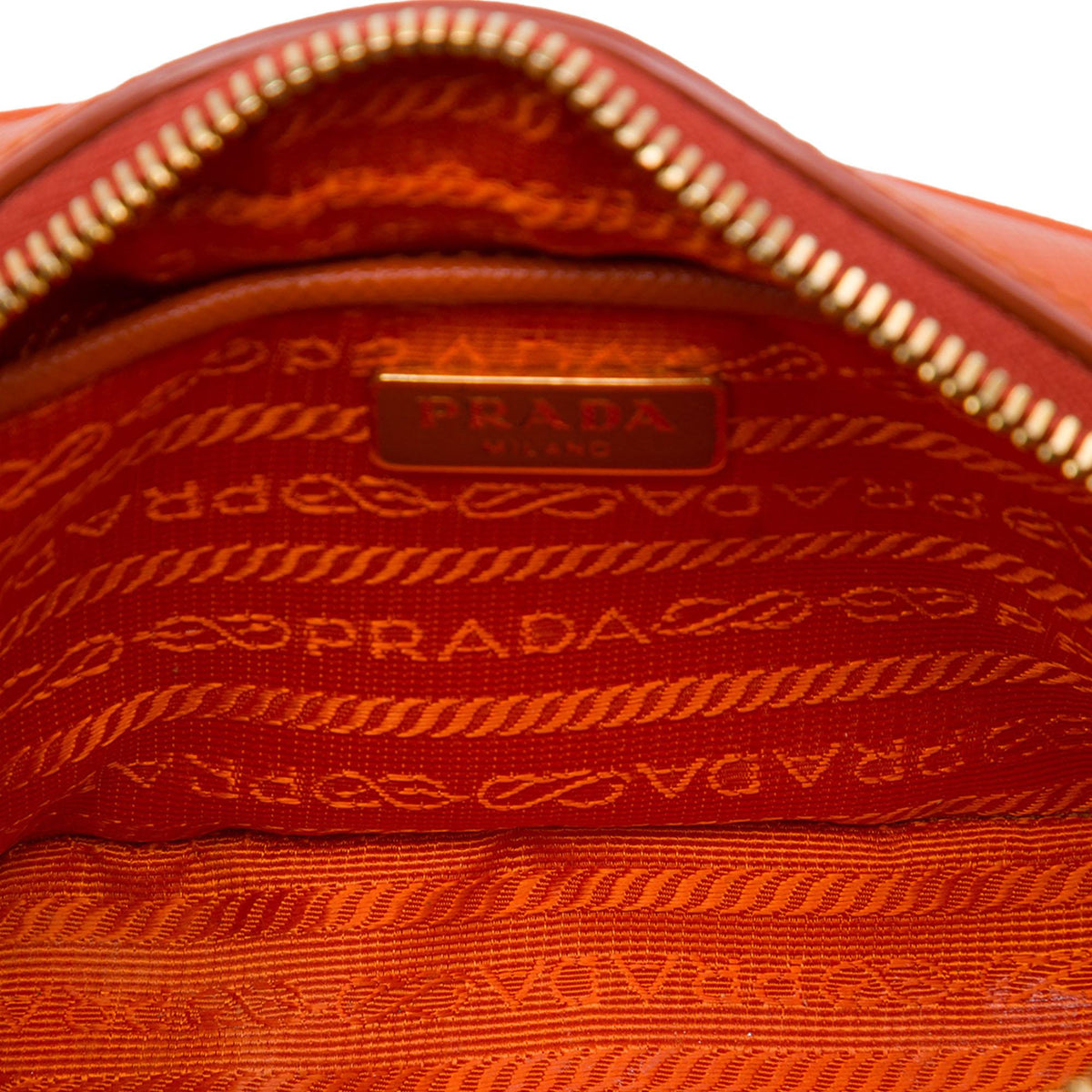 Prada Saffiano Camera Bag - Orange