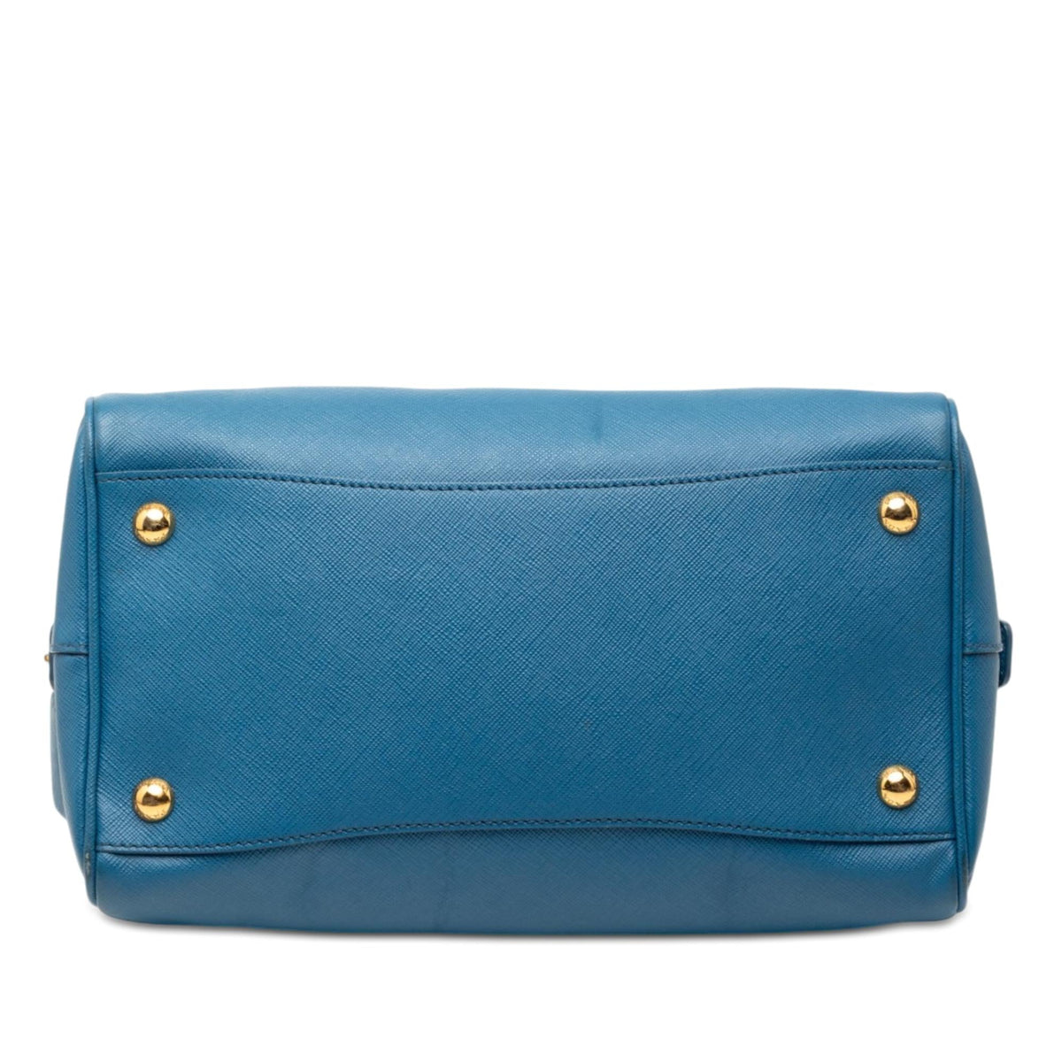 Prada Saffiano Lux Boston Bag - Blue
