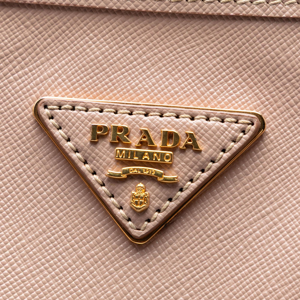 Prada Saffiano Lux Shopping Tote Bag - Pink