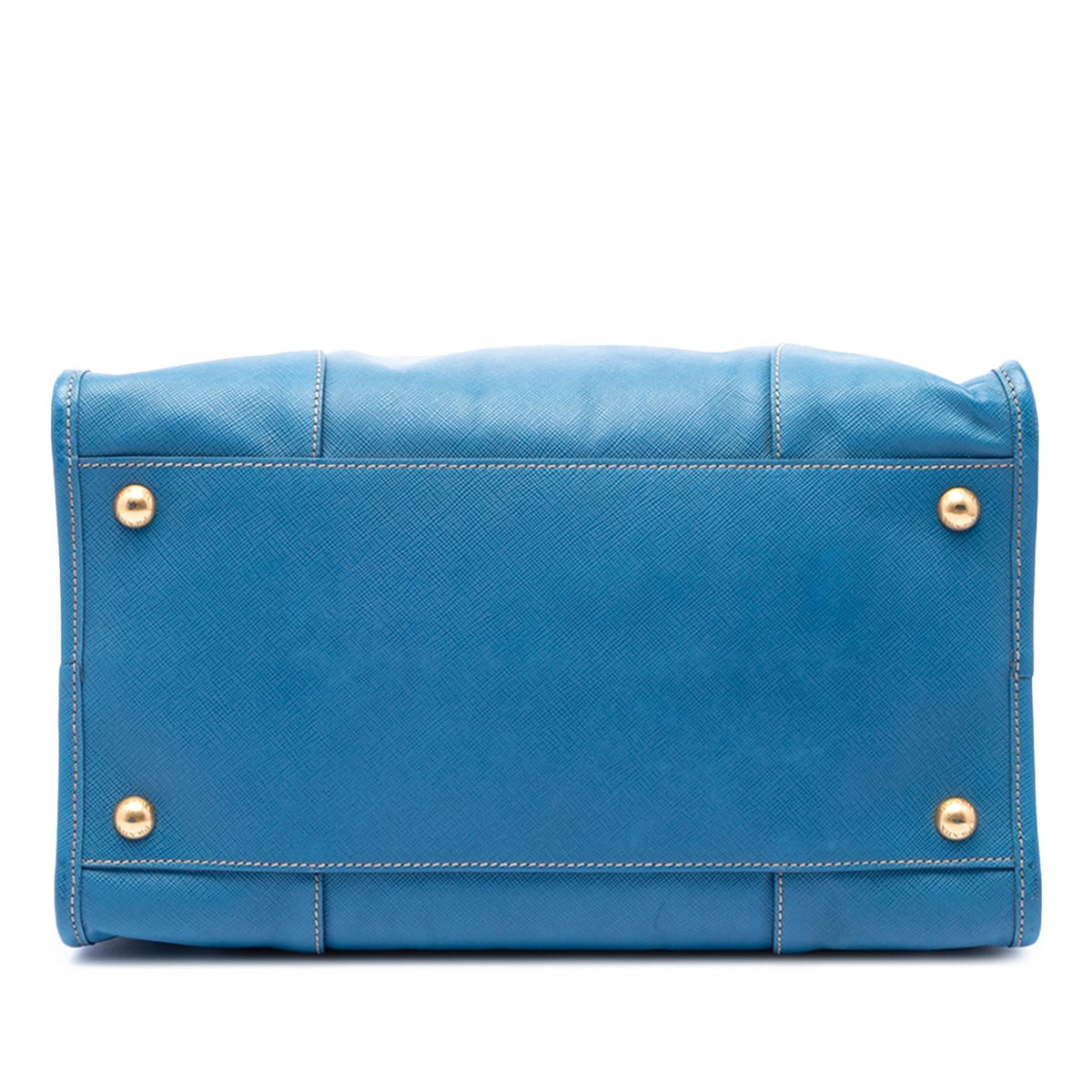Prada Saffiano Lux Shopping Tote Bag - Blue