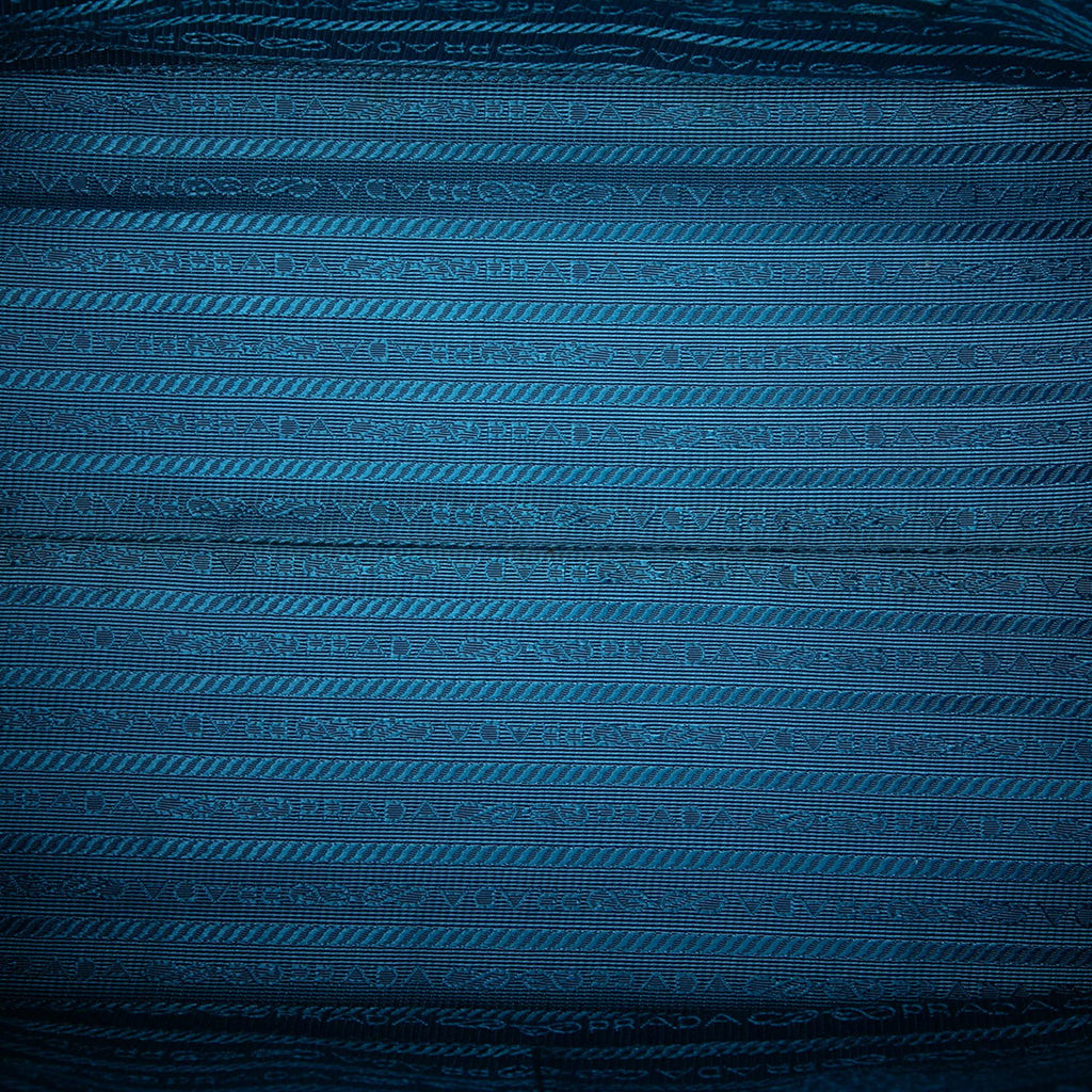 Prada Saffiano Lux Shopping Tote Bag - Blue