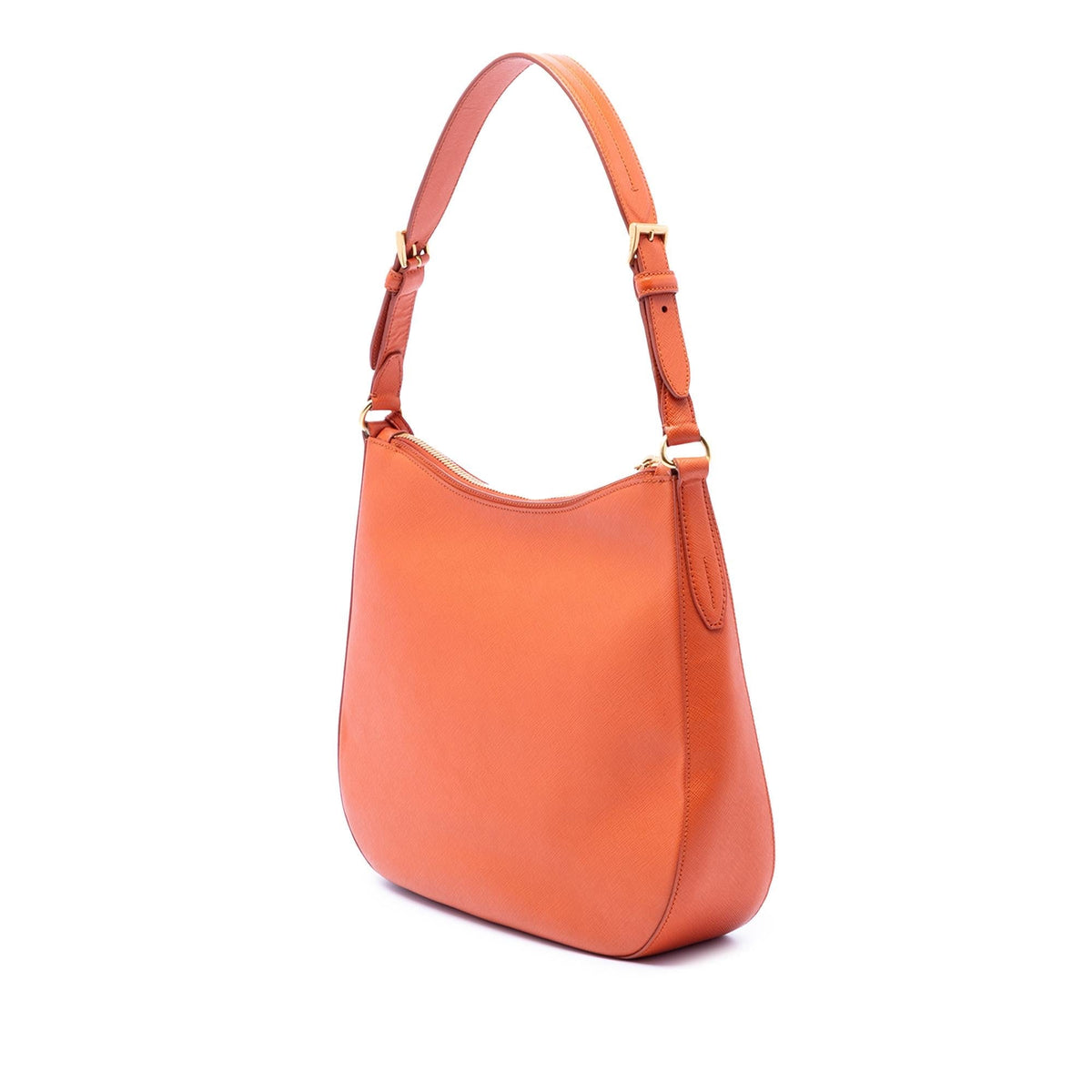 Prada Saffiano Lux Shoulder Bag - Orange