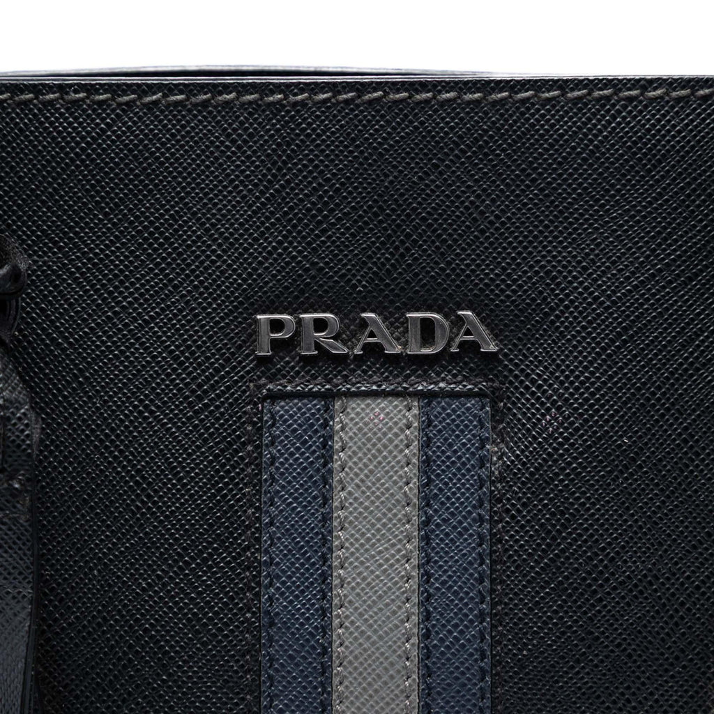 Prada Saffiano Lux Tote Bag - Black