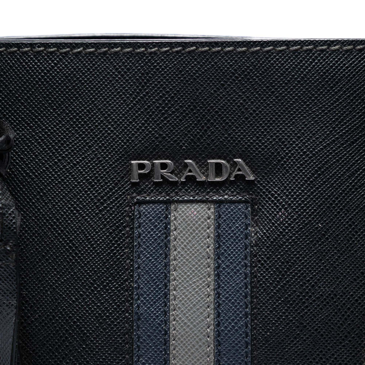 Prada Saffiano Lux Tote Bag - Black