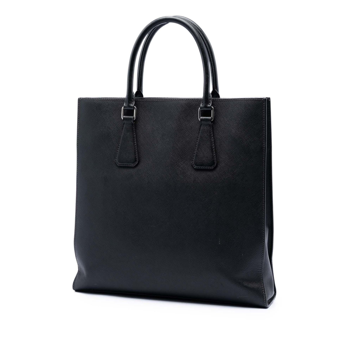 Prada Saffiano Lux Tote Bag - Black