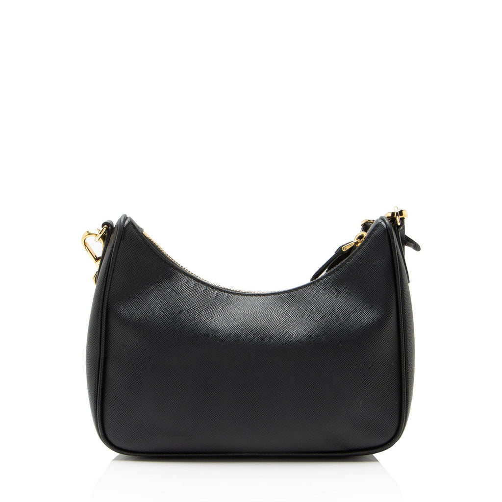 Prada Saffiano Re-Edition 2005 Crossbody Bag - Black