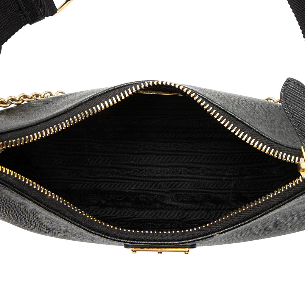 Prada Saffiano Re-Edition 2005 Crossbody Bag - Black