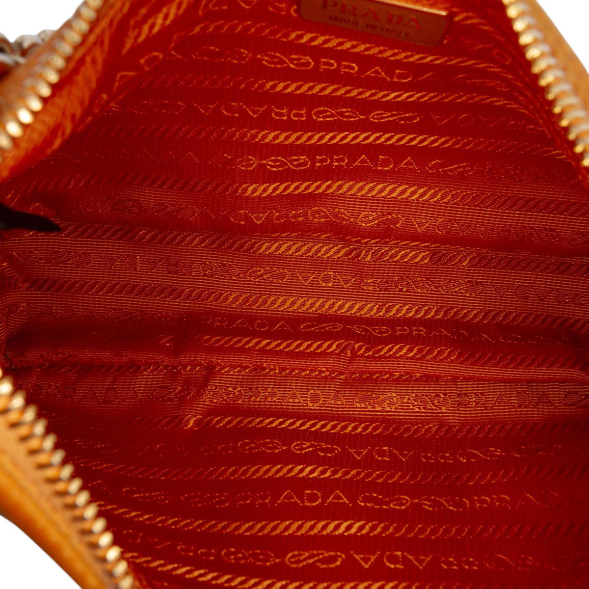 Prada Saffiano Trimmed Re Nylon Re Edition 2005 Satchel - Orange