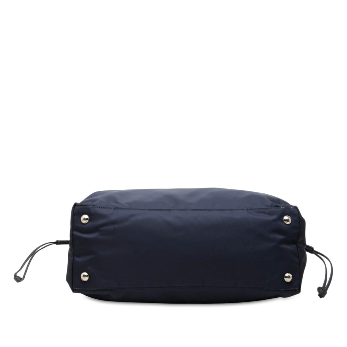 Prada Saffiano Trimmed Tessuto Tote Bag - Blue