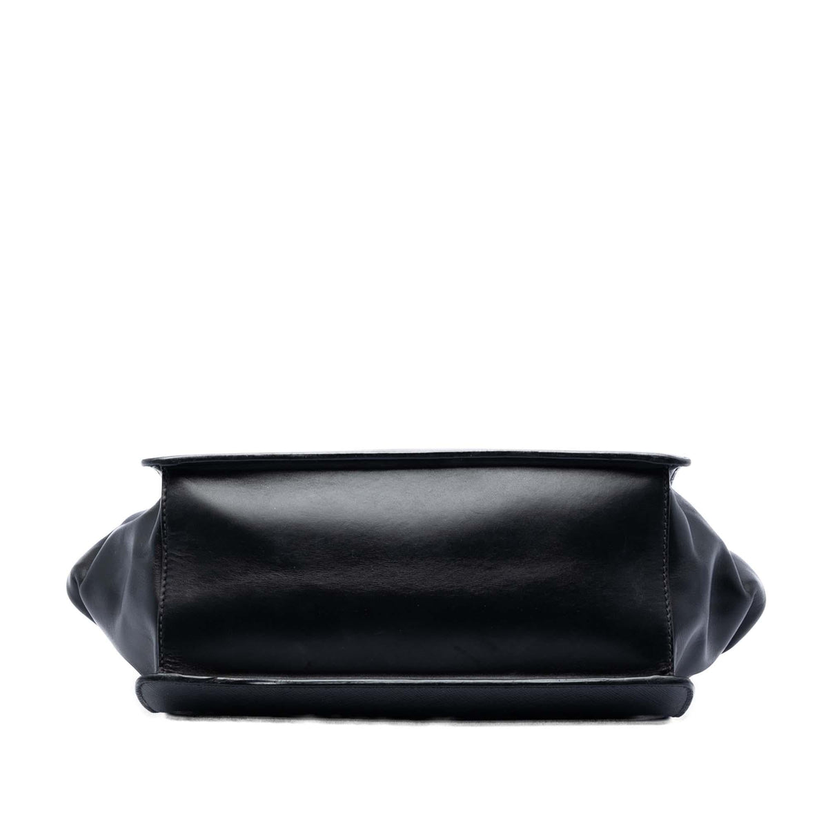 Prada Saffiano and City Calf Light Frame Crossbody Bag - Black