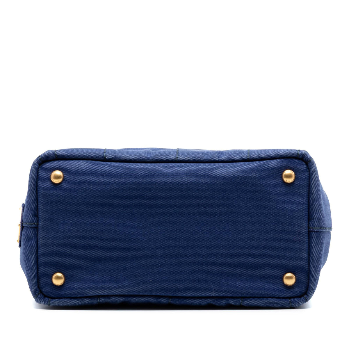 Prada Small Canvas Canapa Logo Satchel - Blue