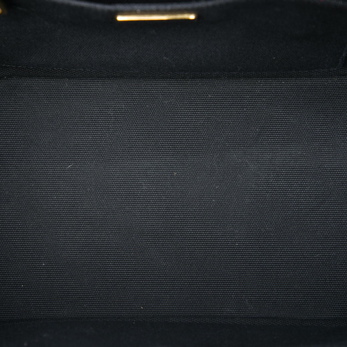Prada Small Canvas Canapa Logo Stripes Satchel - Black