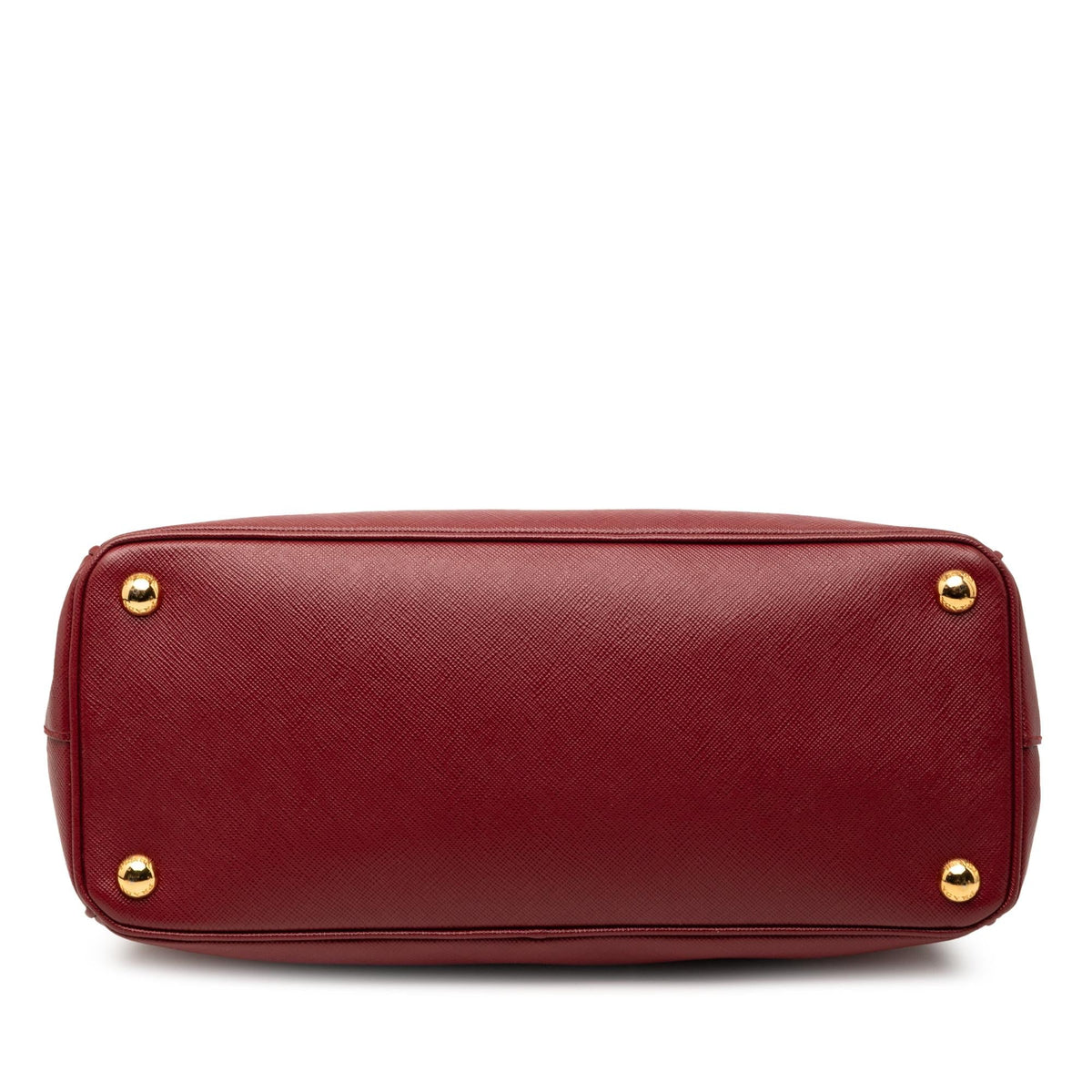 Prada Small Saffiano Lux Galleria Double Zip Satchel - Red