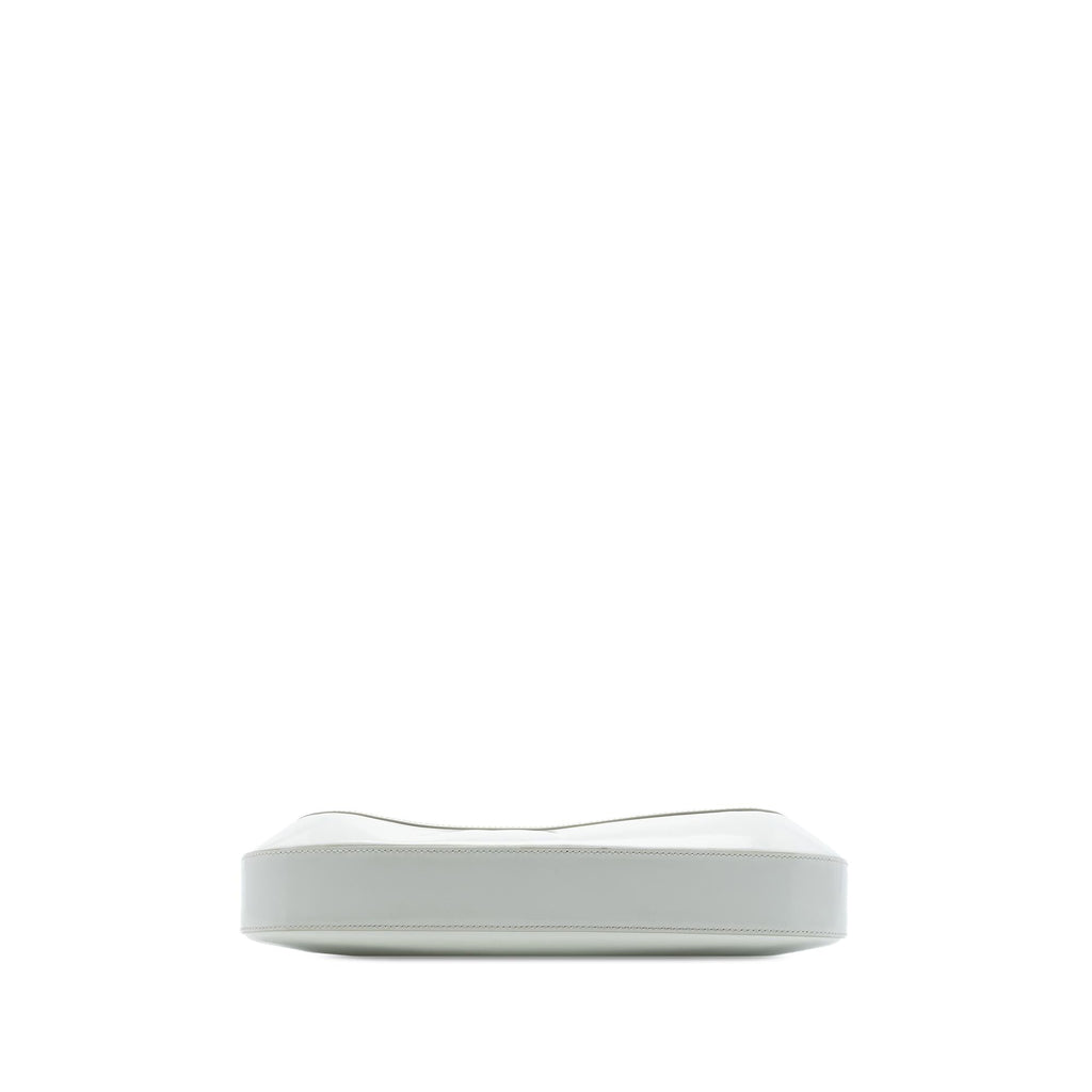 Prada Spazzolato Leather Cleo Shoulder Bag - White