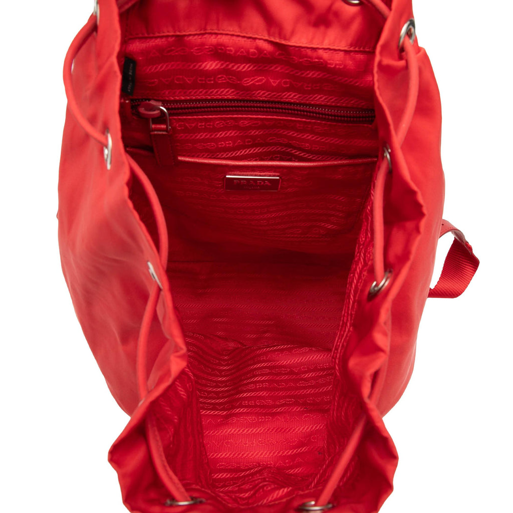 Prada Tessuto Backpack - Red
