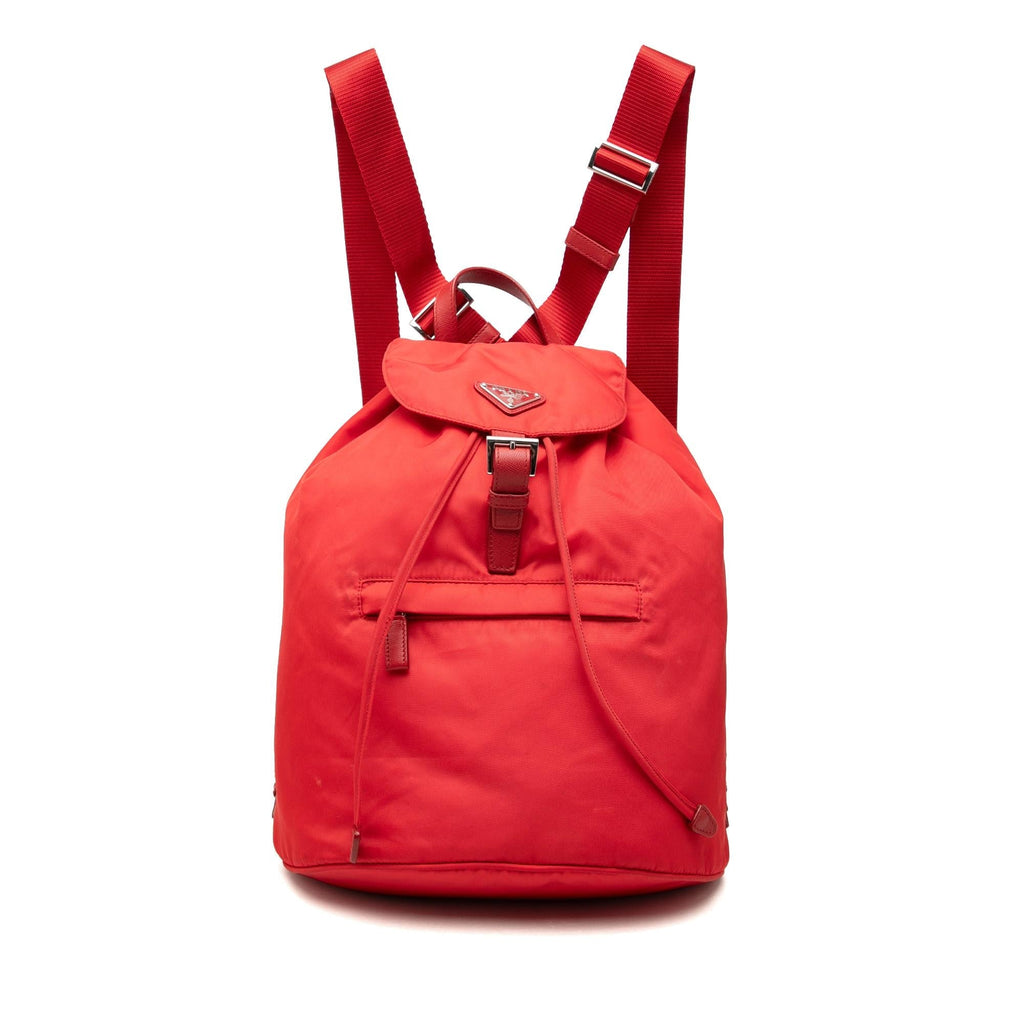 Prada Tessuto Backpack - Red