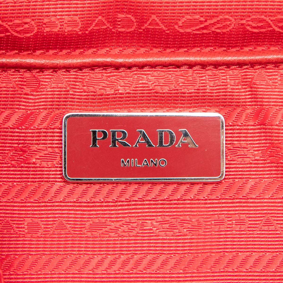 Prada Tessuto Backpack - Red