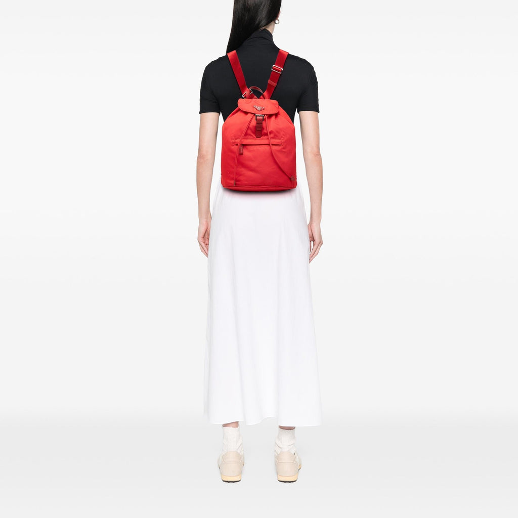 Prada Tessuto Backpack - Red