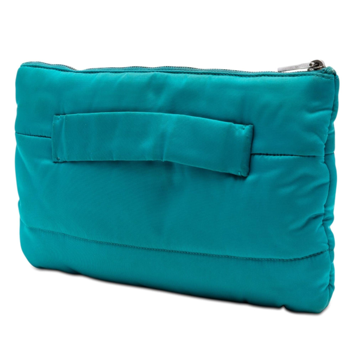 Prada Tessuto Bomber Clutch - Blue