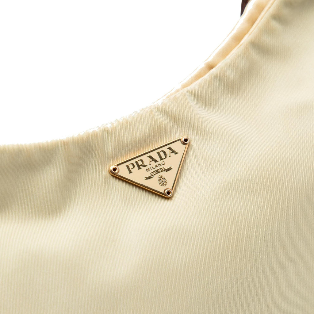 Prada Tessuto Chain Shoulder Bag - Brown