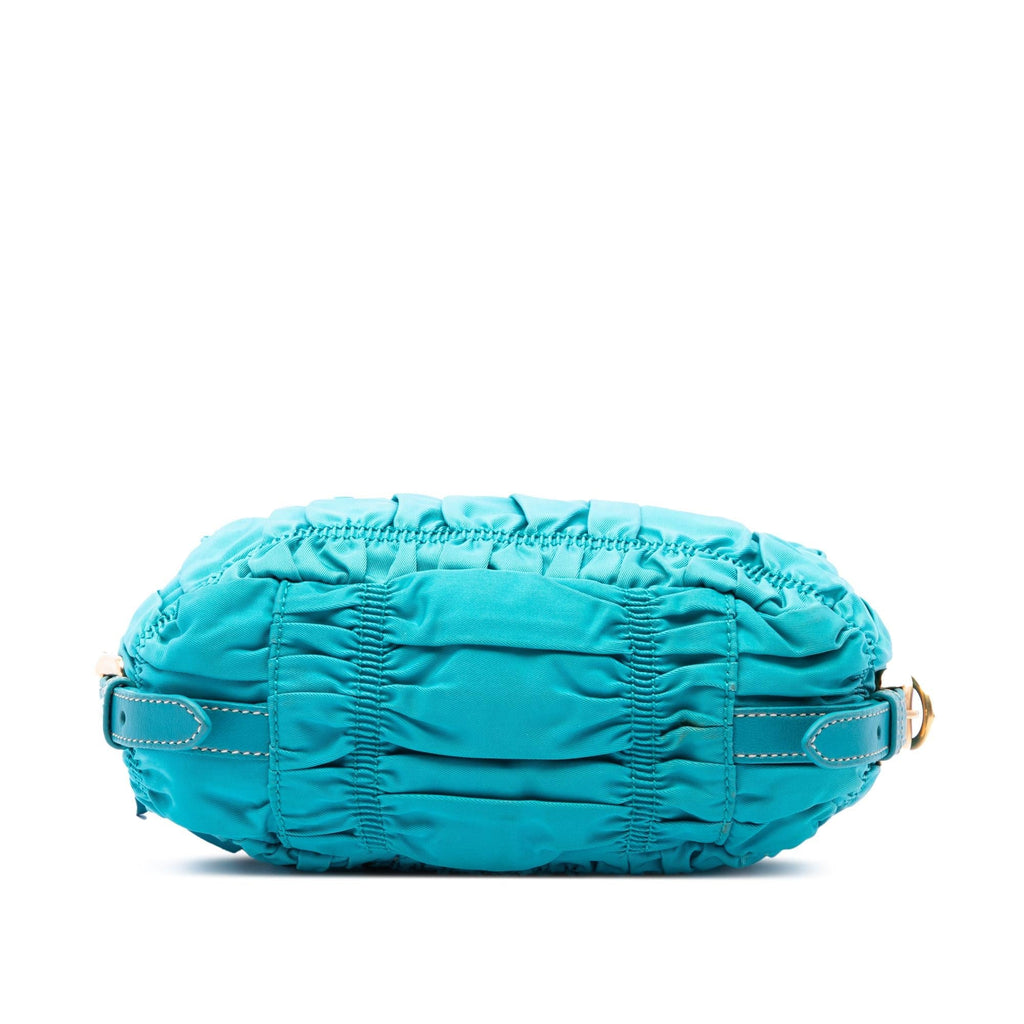 Prada Tessuto Gaufre Crossbody Bag - Blue