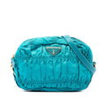 Prada Tessuto Gaufre Crossbody Bag - Blue
