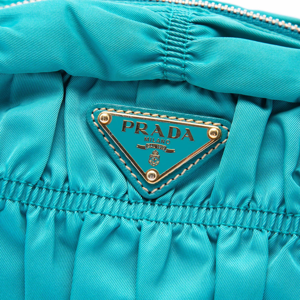 Prada Tessuto Gaufre Crossbody Bag - Blue