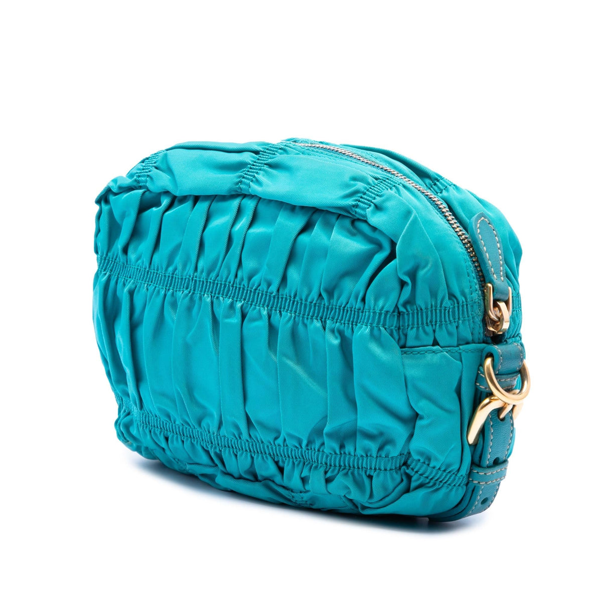 Prada Tessuto Gaufre Crossbody Bag - Blue