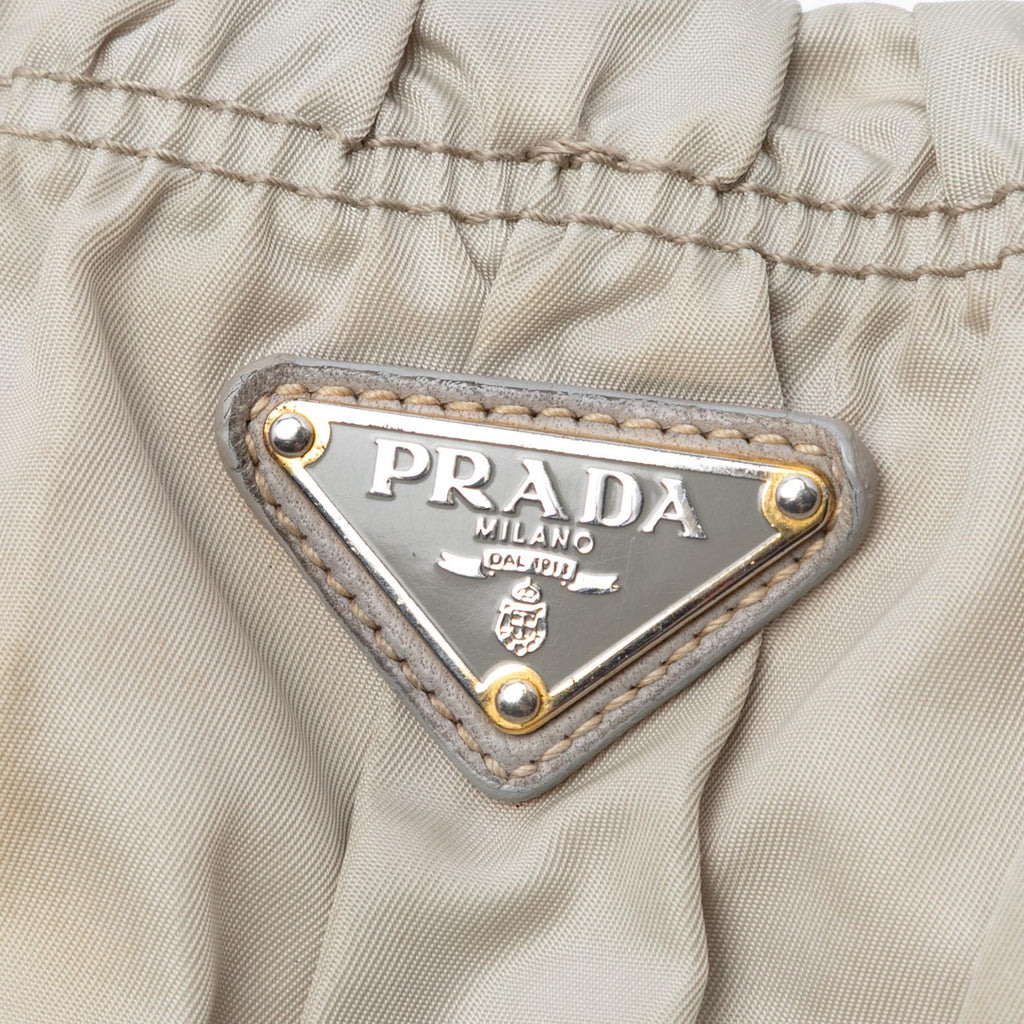 Prada Tessuto Gaufre Satchel - Grey