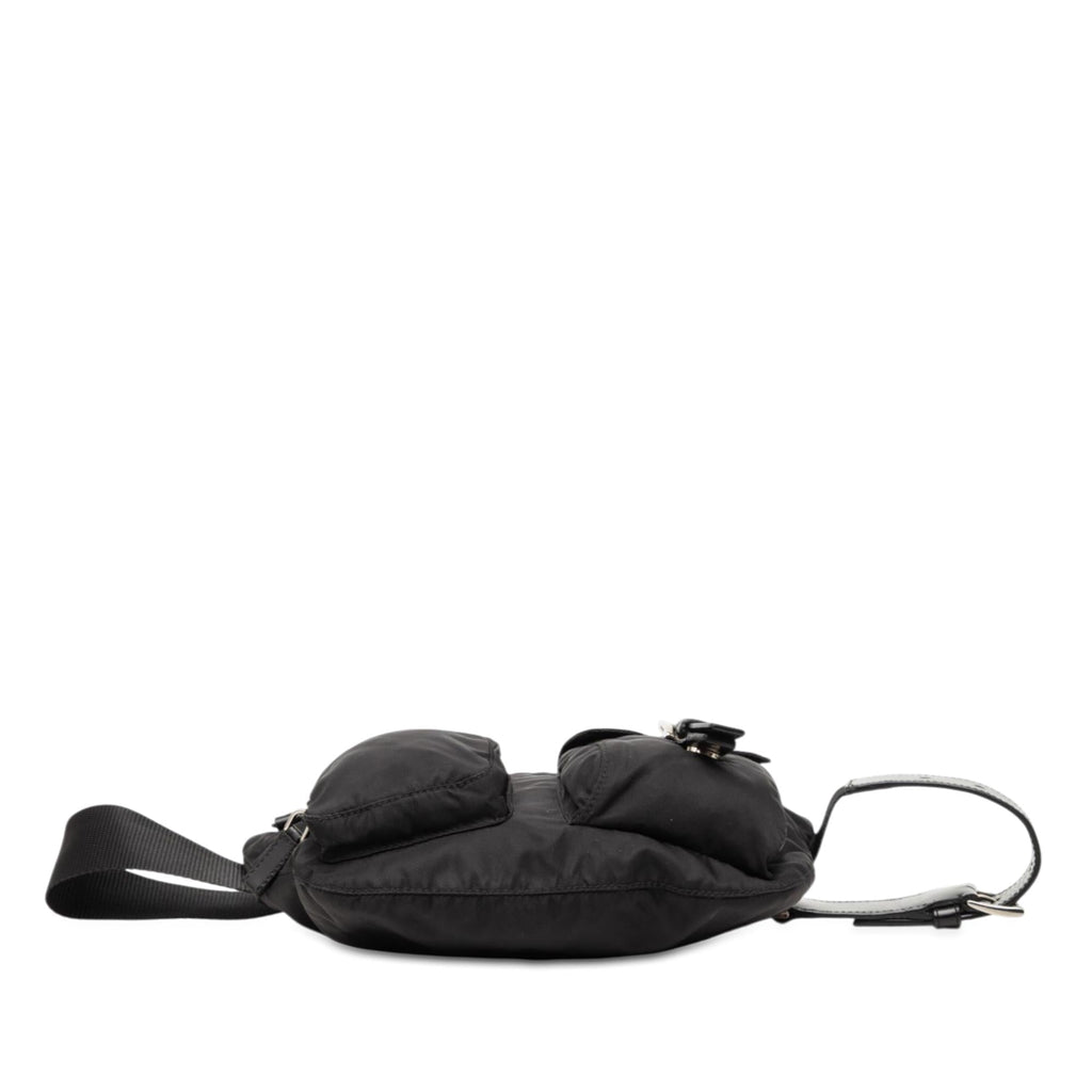 Prada Tessuto Multi Pocket Belt Bag - Black