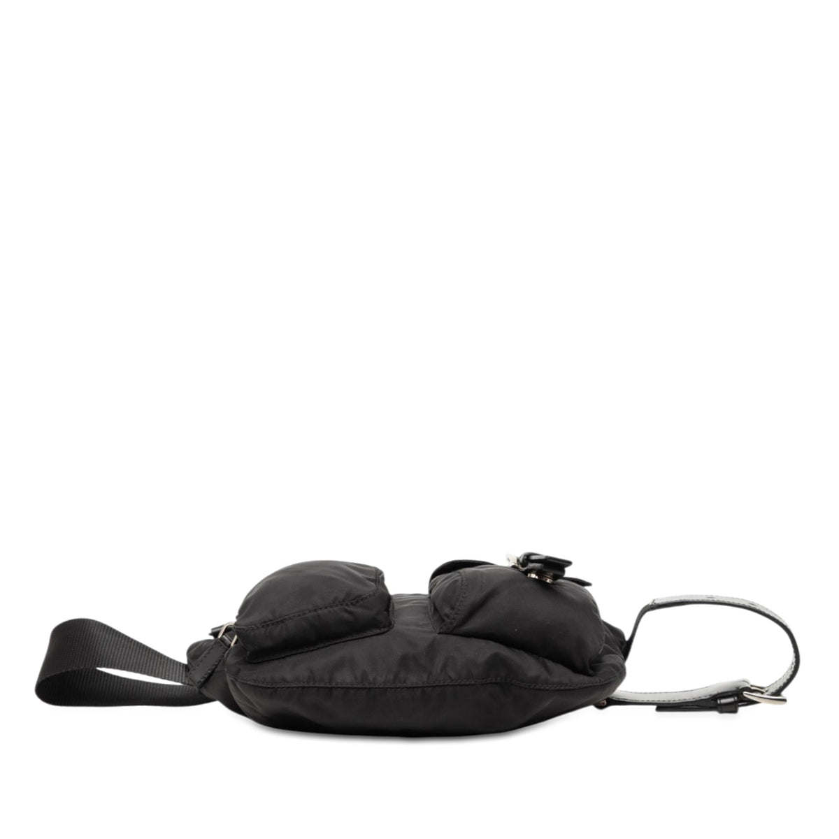 Prada Tessuto Multi Pocket Belt Bag - Black