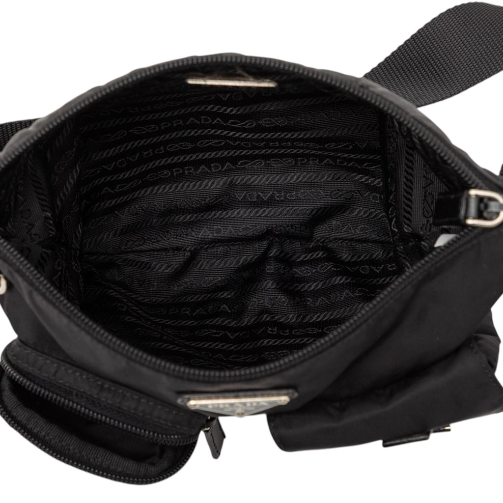 Prada Tessuto Multi Pocket Belt Bag - Black