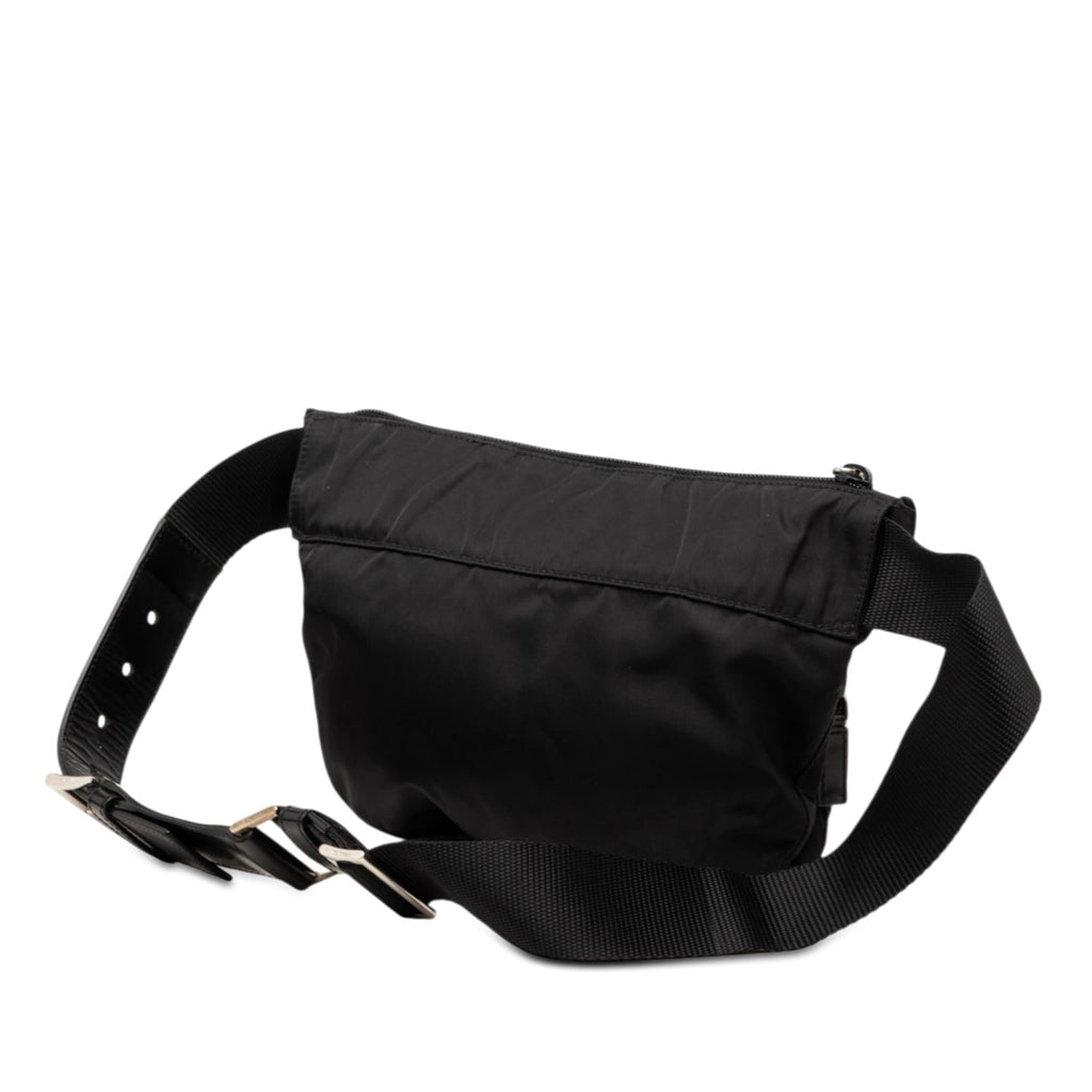 Prada Tessuto Multi Pocket Belt Bag - Black