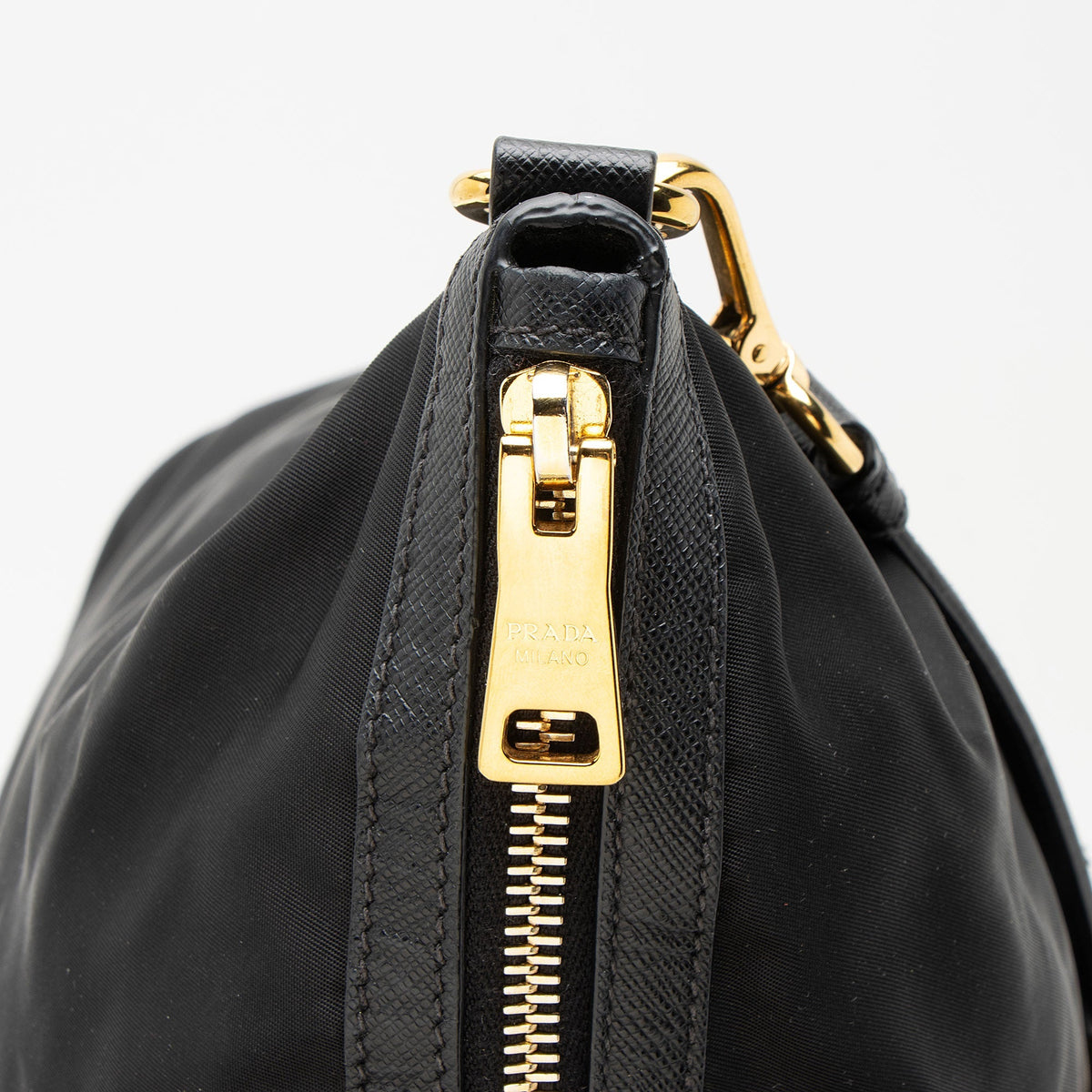 Prada Tessuto Zip Tote Bag - Black