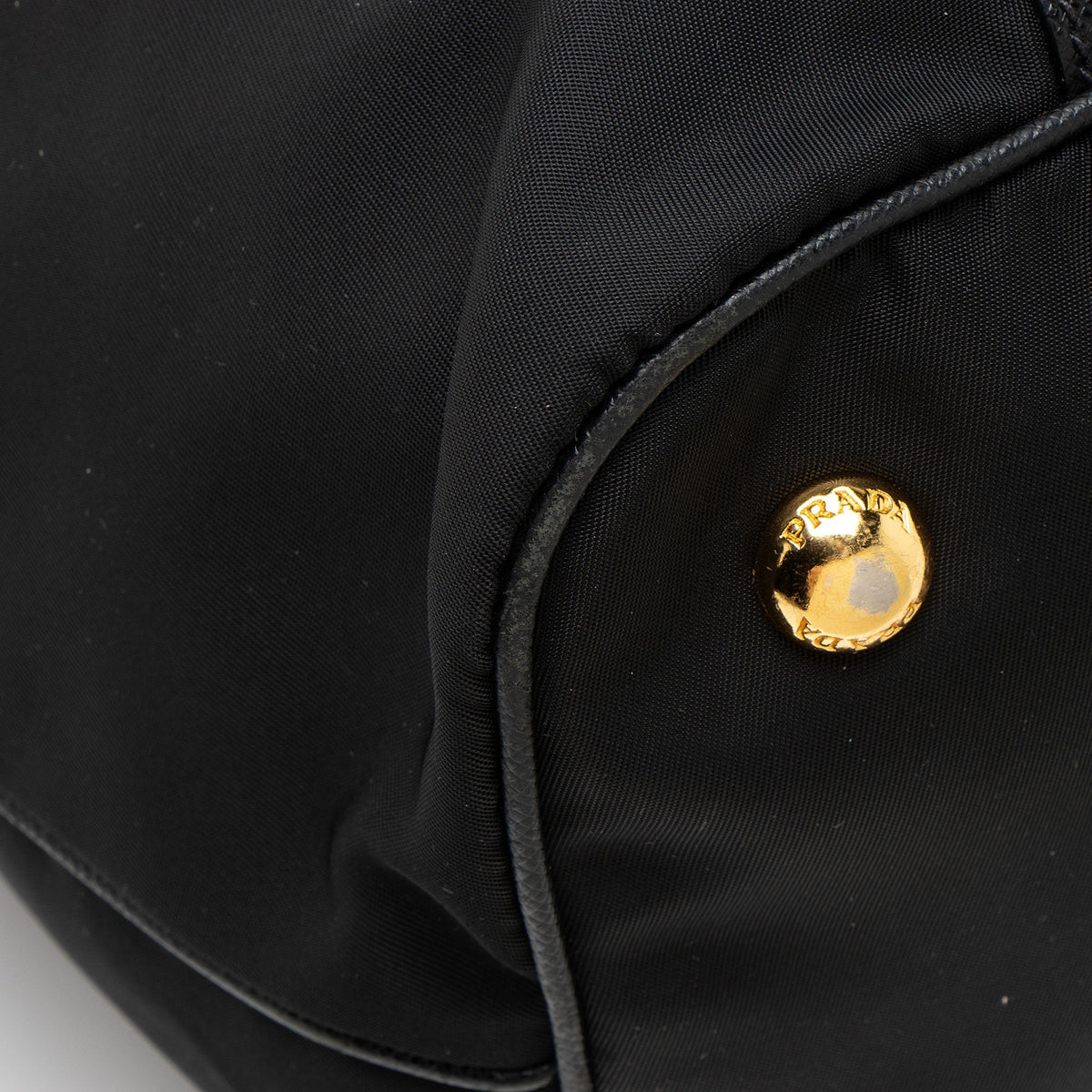 Prada Tessuto Zip Tote Bag - Black