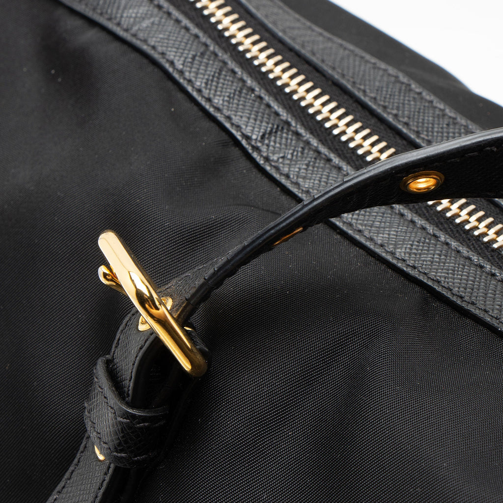 Prada Tessuto Zip Tote Bag - Black