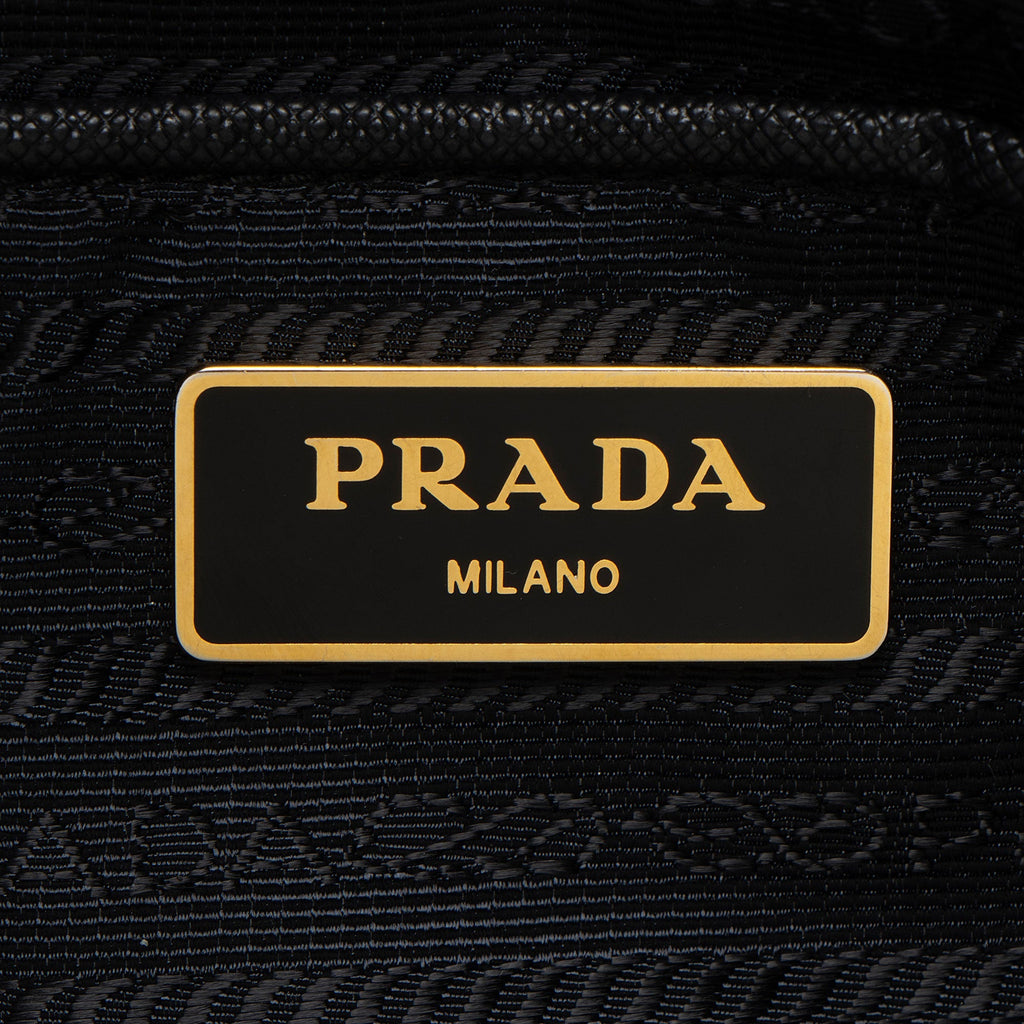 Prada Tessuto Zip Tote Bag - Black